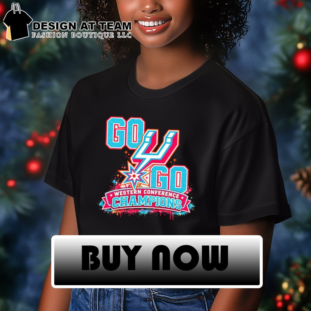 Go Spurs Go Retro West Champs Western Conference Champions shirt