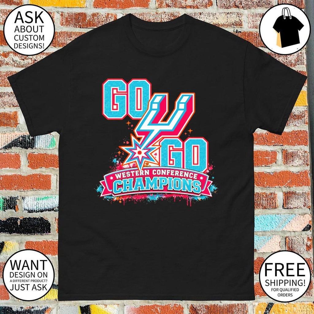 Go Spurs Go Retro West Champs Western Conference Champions shirt