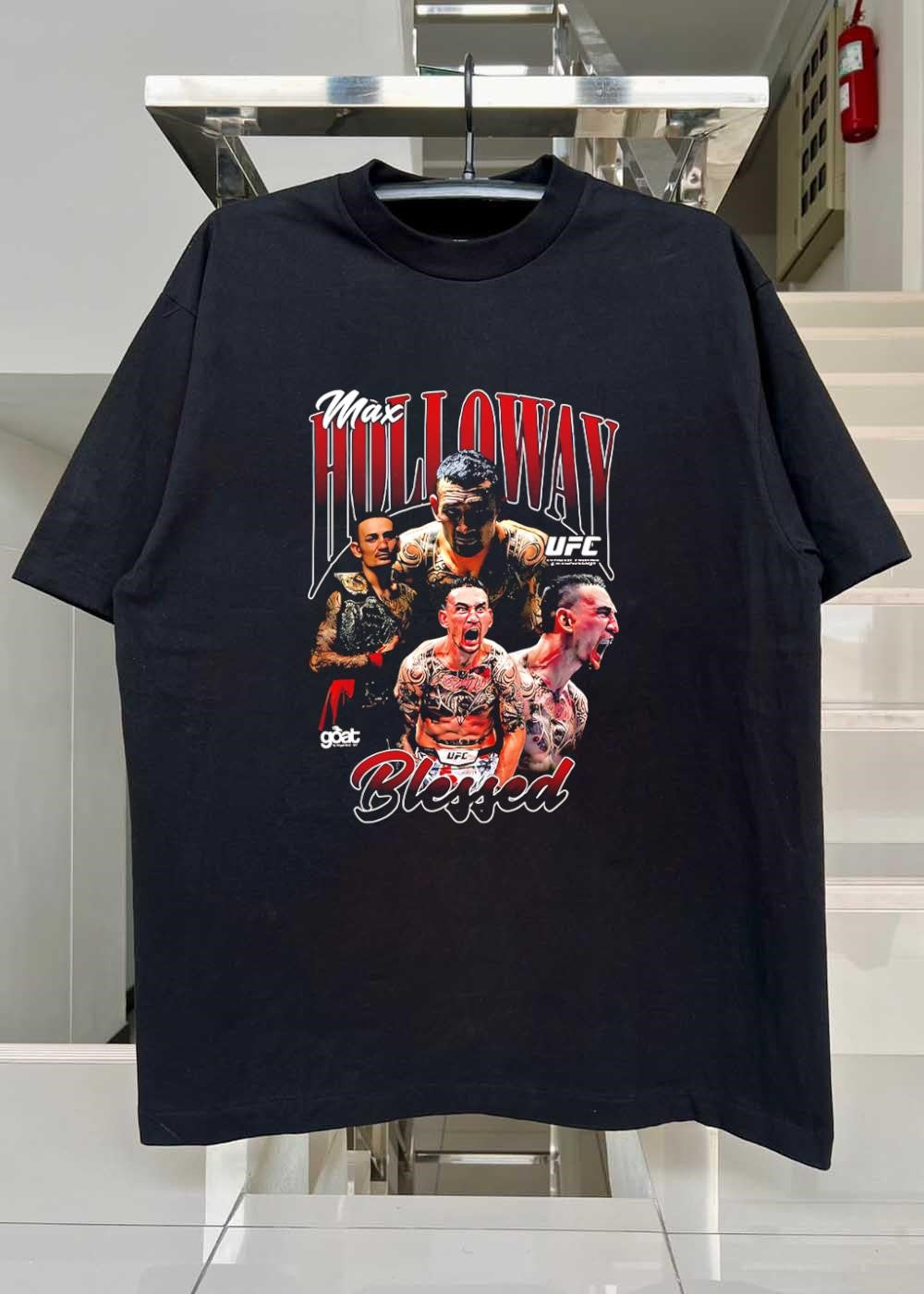 Goat Max Holloway Blessed UFC shirt