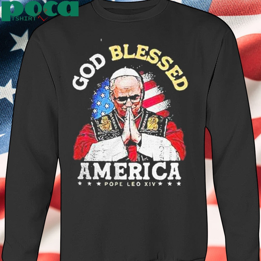 God Blessed America Patriotic Pope Leo Xiv Shirt