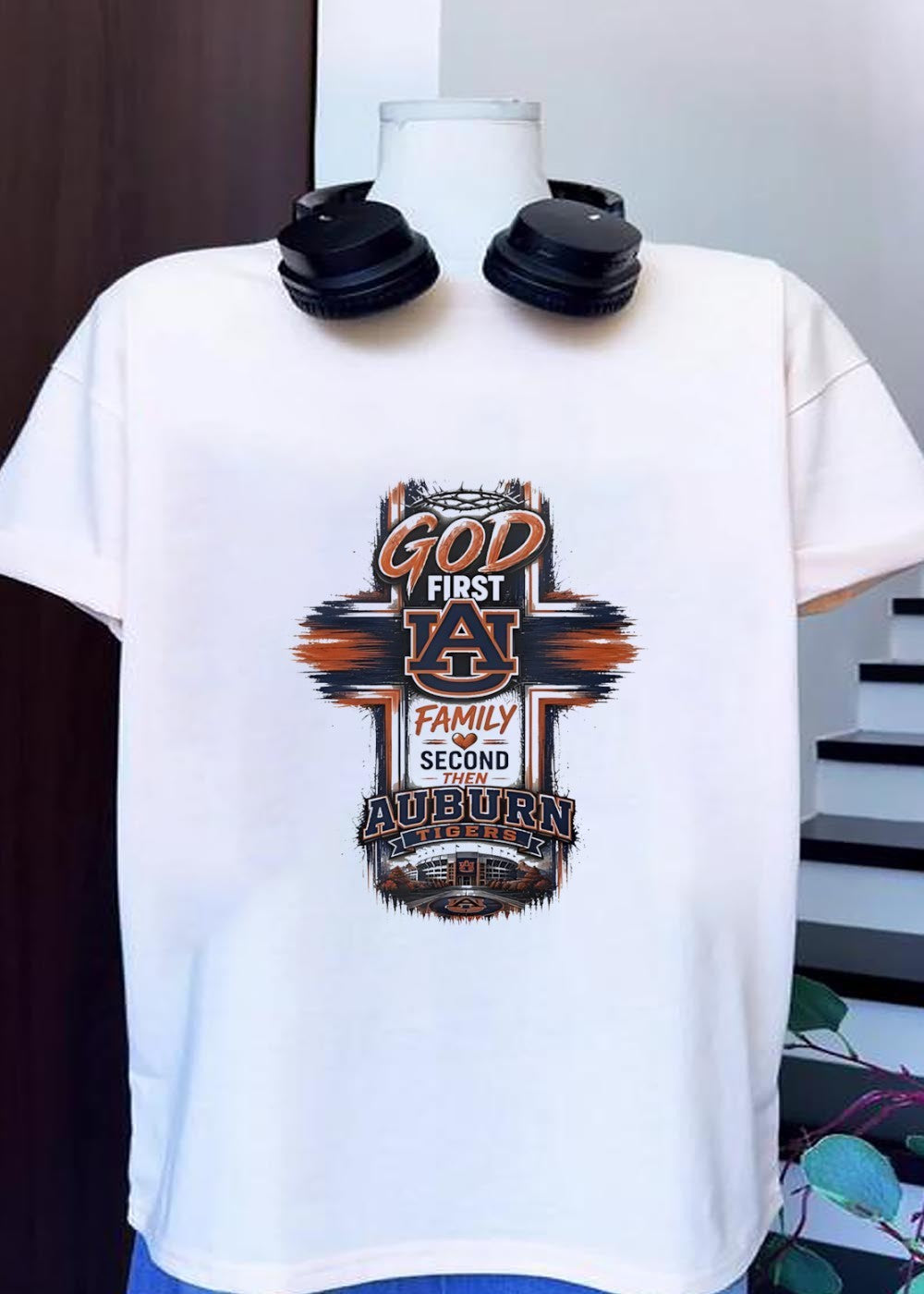 God First Family Second Then Auburn Tigers Shirt