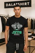 God First Family Second Then Jets Logo Football shirt