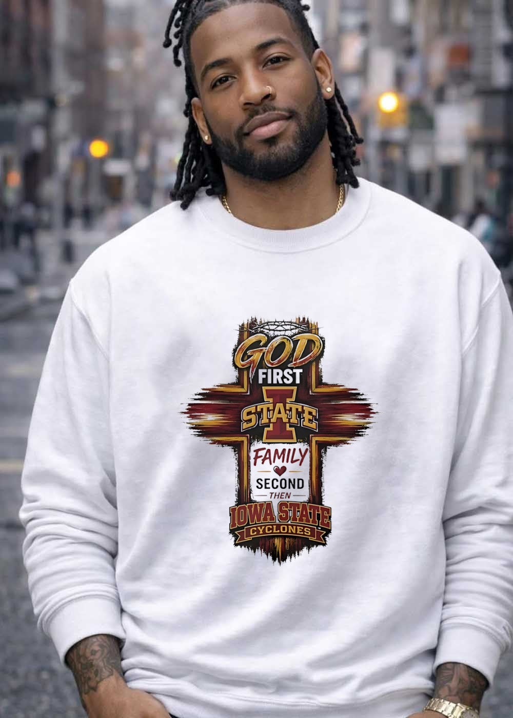 God First State Family Second Then Iowa State Cyclones Iowa State T-Shirt