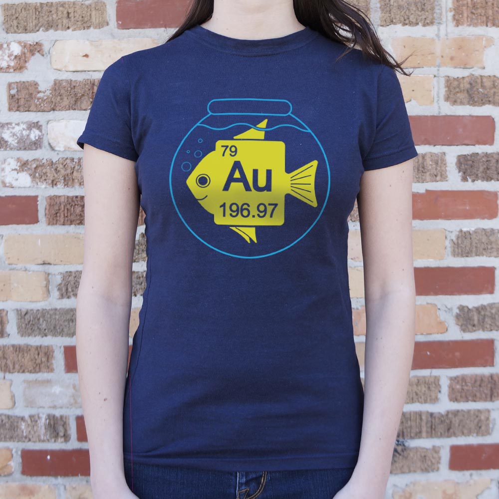 Goldfish Periodic Element Gold Au Fish Bowl