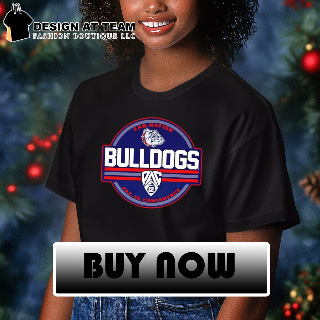 Gonzaga Bulldogs Zags Nation Pac-12 Conference logo shirt