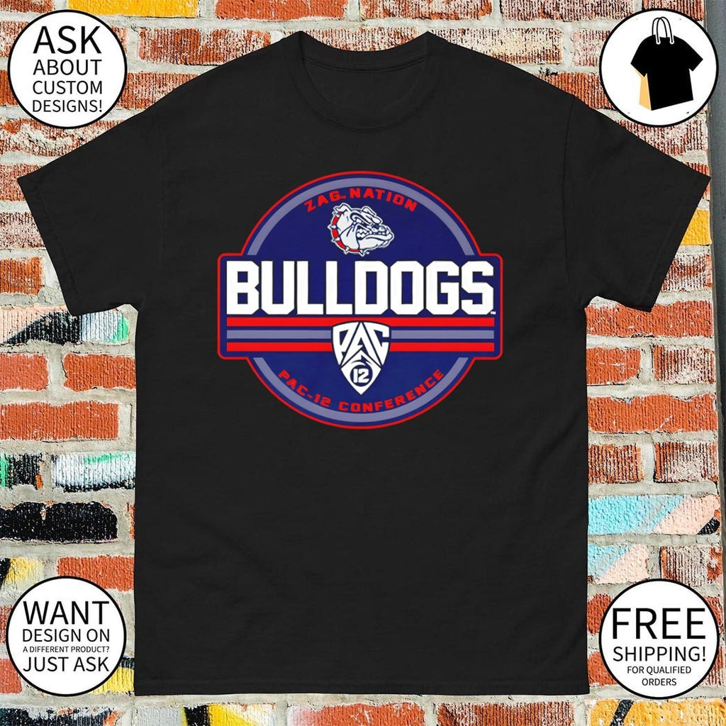 Gonzaga Bulldogs Zags Nation Pac-12 Conference logo shirt