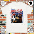 Goose Raccoon Cow Bad day to be a hot dog 4th of July shirt