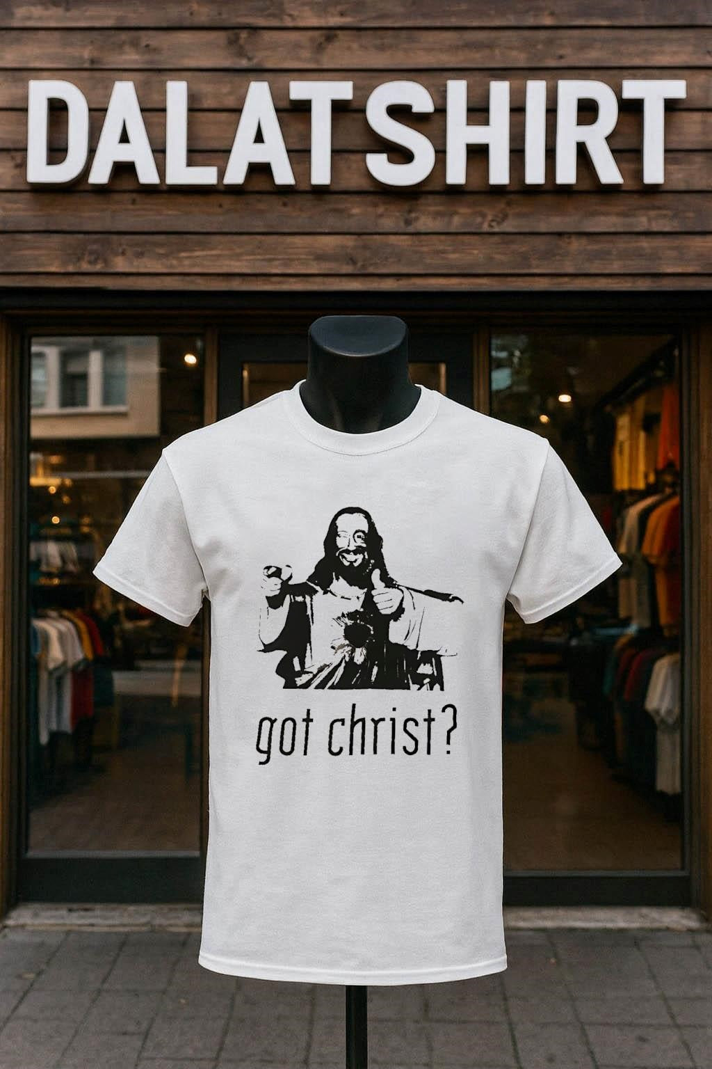 Got Christ Winking Jesus Thumb Up Pointing Finger Graphic shirt