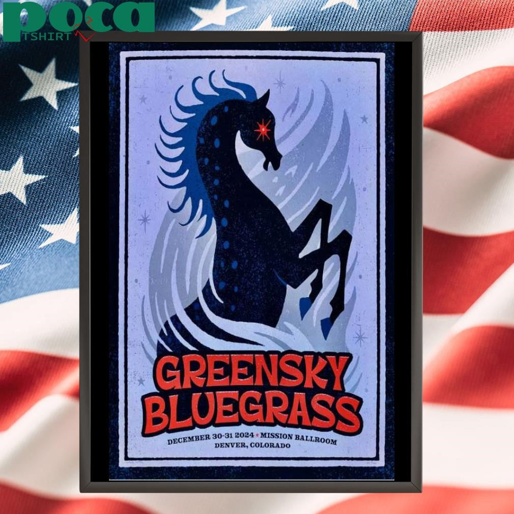 Greensky Bluegrass December 30-31 2024 Denver CO Poster shirt