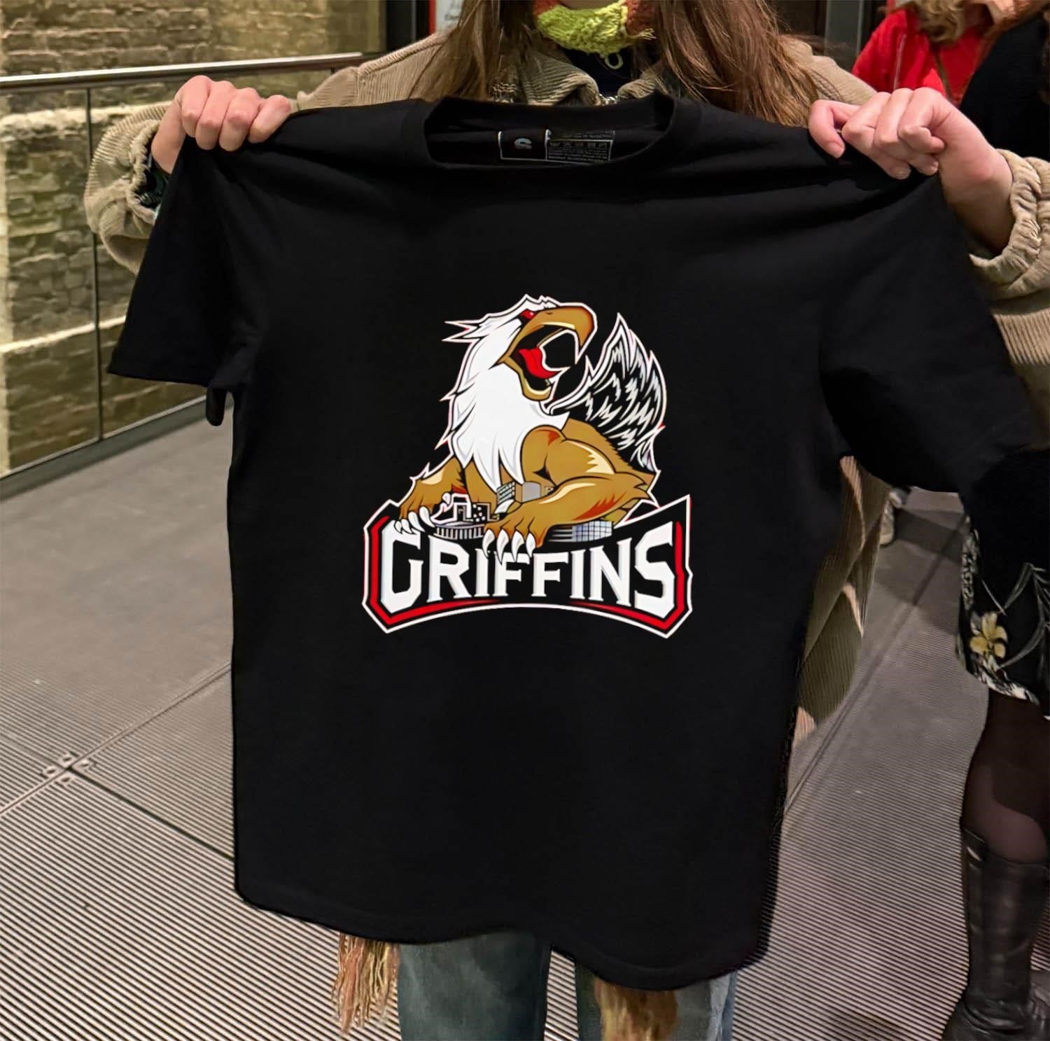 Griffin Griffins Mascot City Skyline shirt