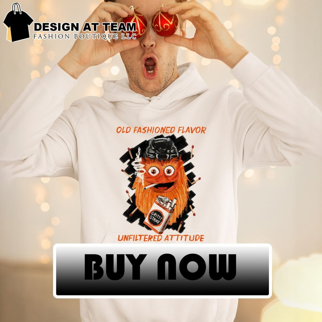 Gritty smoking Philadelphia Flyers Hockey Old Fashioned Flavor Unfiltered Attitude shirt