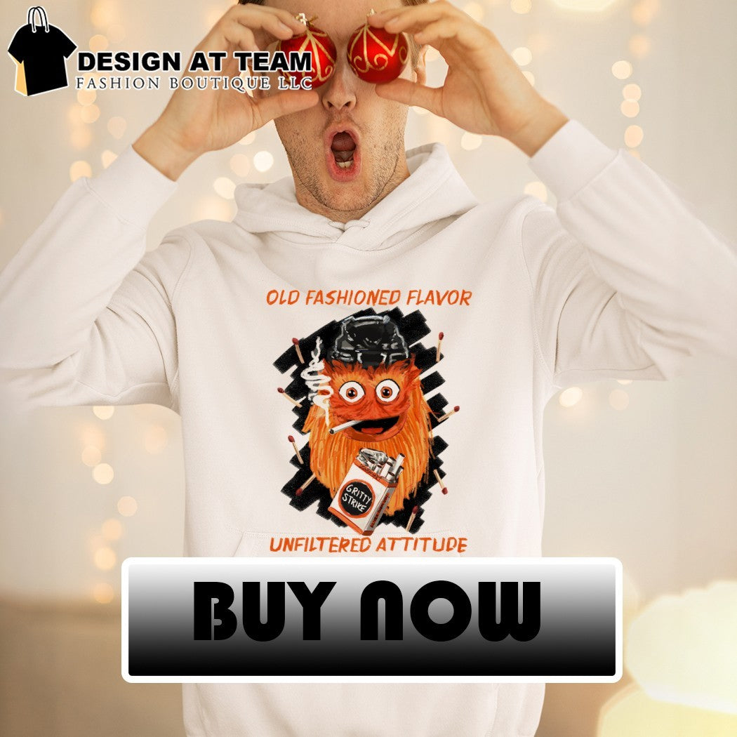 Gritty smoking Philadelphia Flyers Hockey Old Fashioned Flavor Unfiltered Attitude shirt