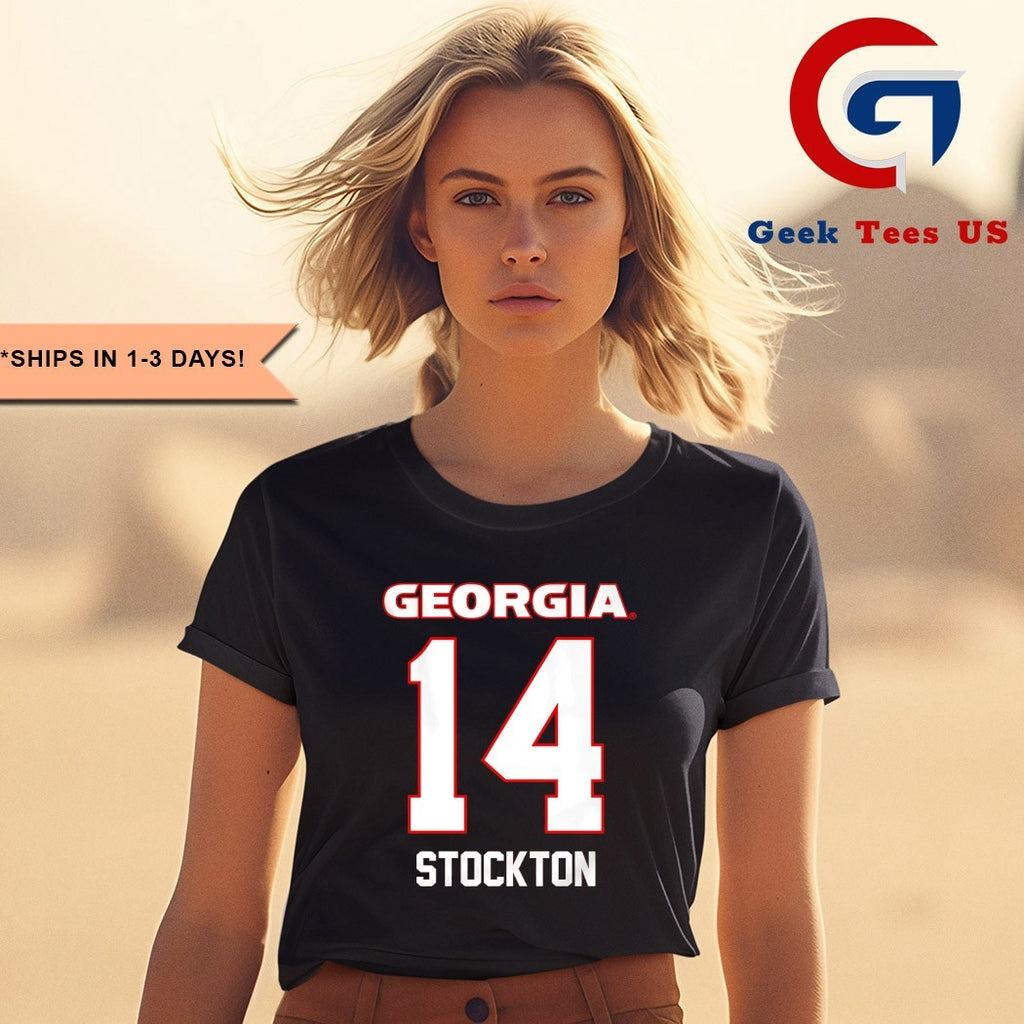 Gunner Stockton 14 Georgia Bulldogs football shirt