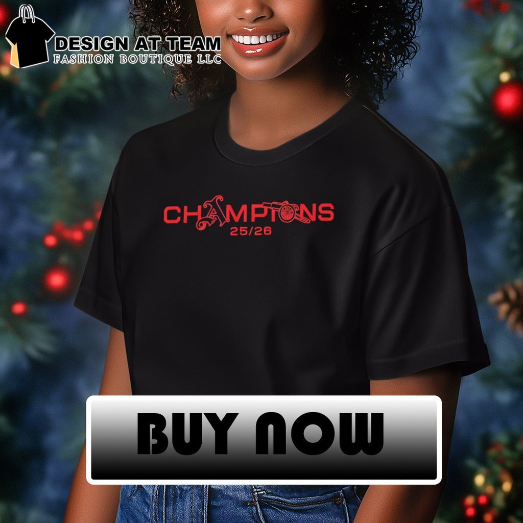 Gunners Arsenal FC Champions 2025 2026 shirt