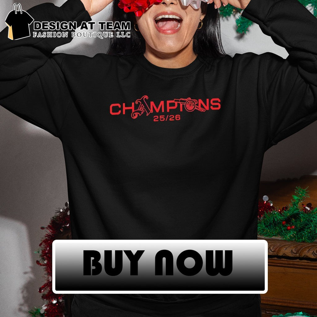 Gunners Arsenal FC Champions 2025 2026 shirt