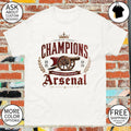 Gunners Arsenal FC Premier League Champions 2025 2026 shirt