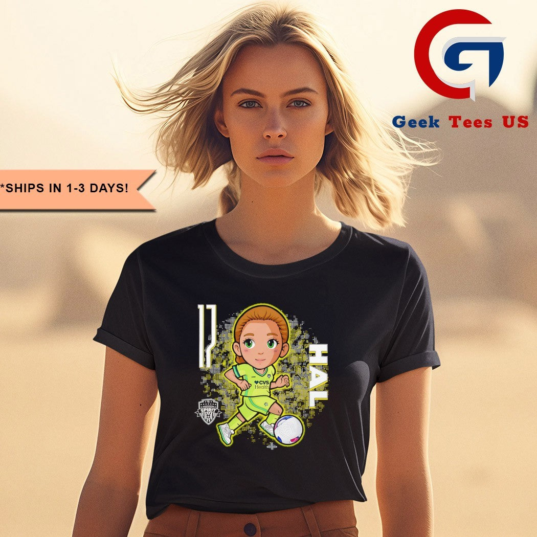 Hal Hershfelt Washington Spirit NWSL chibi graphic shirt