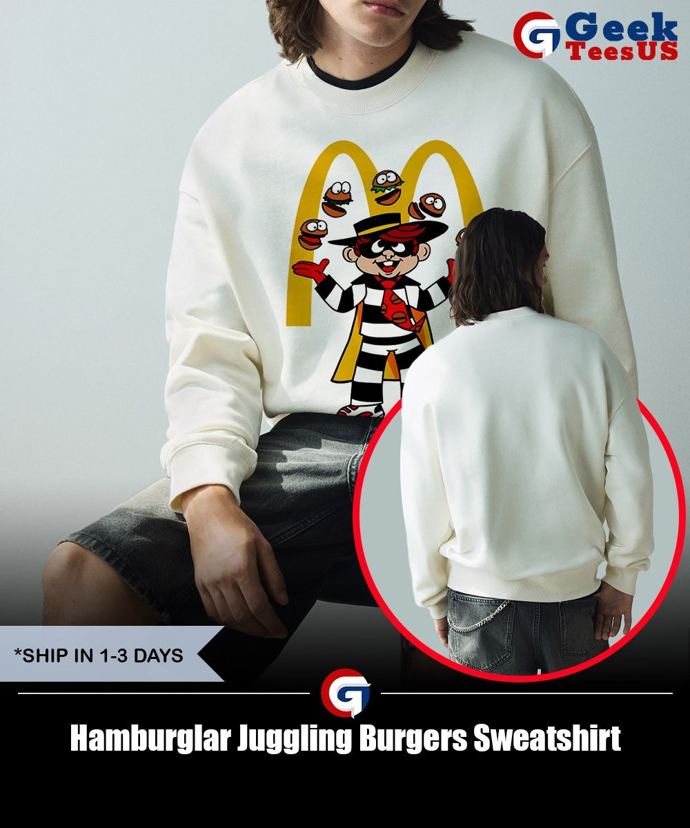 Hamburglar Juggling Burgers shirt
