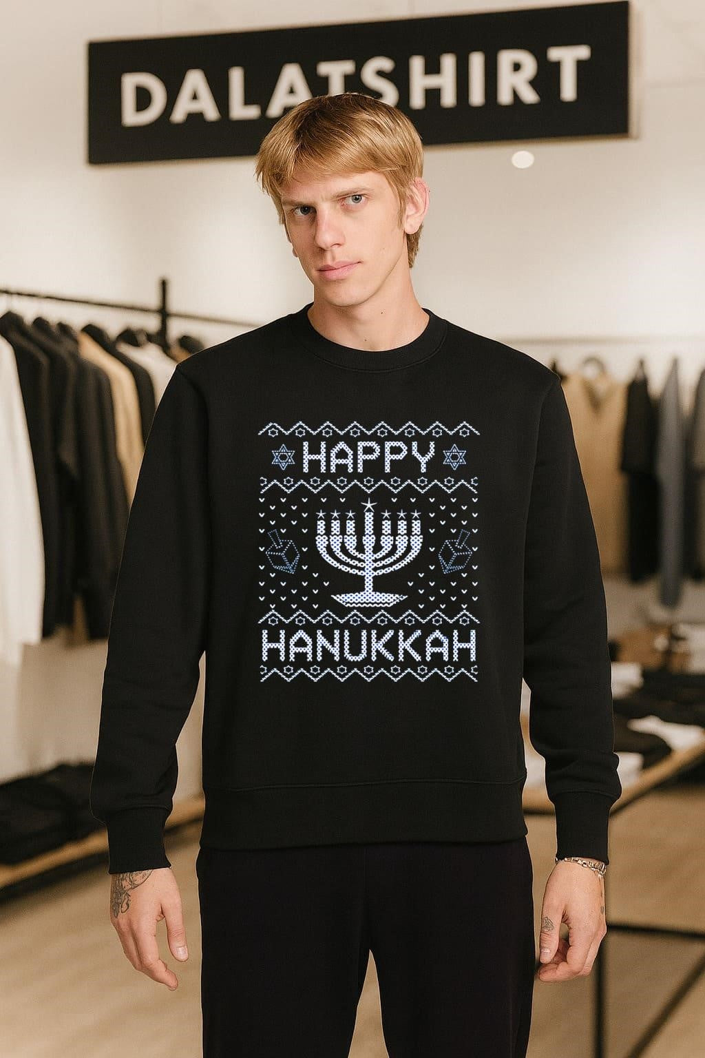 Happy Hanukkah Menorah Dreidel Star Of David Ugly shirt