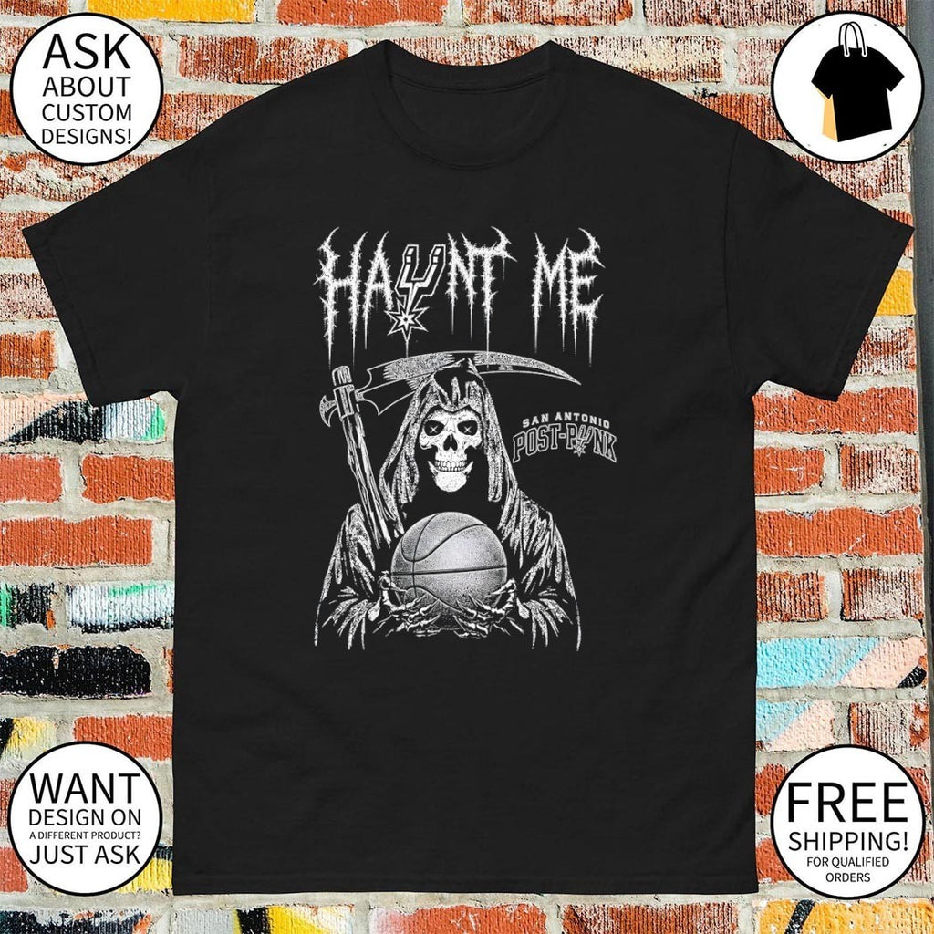 Haunt Me Post Punk Grim Reaper San Antonio Spurs Basketball NBA 2026 vintage shirt