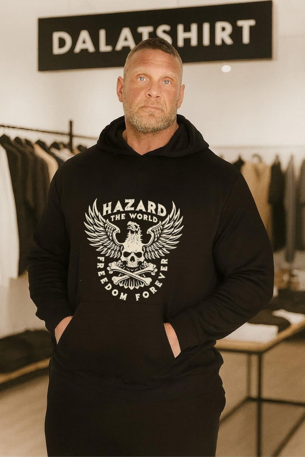 Hazard The World Eagle Skull Crossbones Freedom Forever shirt