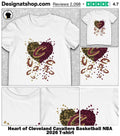 Heart of Cleveland Cavaliers Basketball NBA 2026 shirt