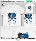 Heart of Dallas Mavericks Basketball NBA 2026 shirt