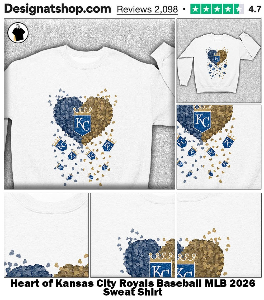 Heart of Kansas City Royals Baseball MLB 2026 shirt