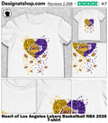 Heart of Los Angeles Lakers Basketball NBA 2026 shirt