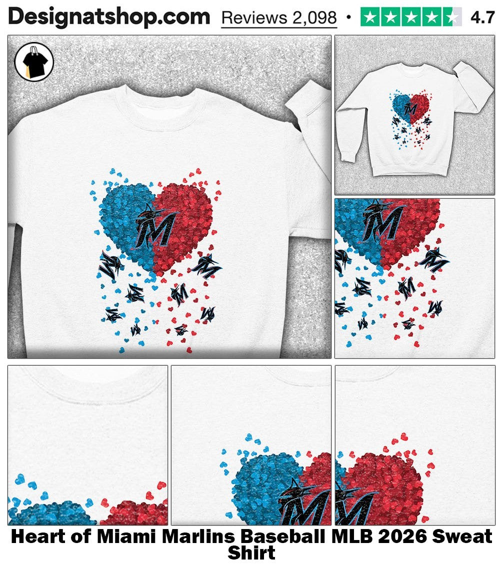 Heart of Miami Marlins Baseball MLB 2026 shirt