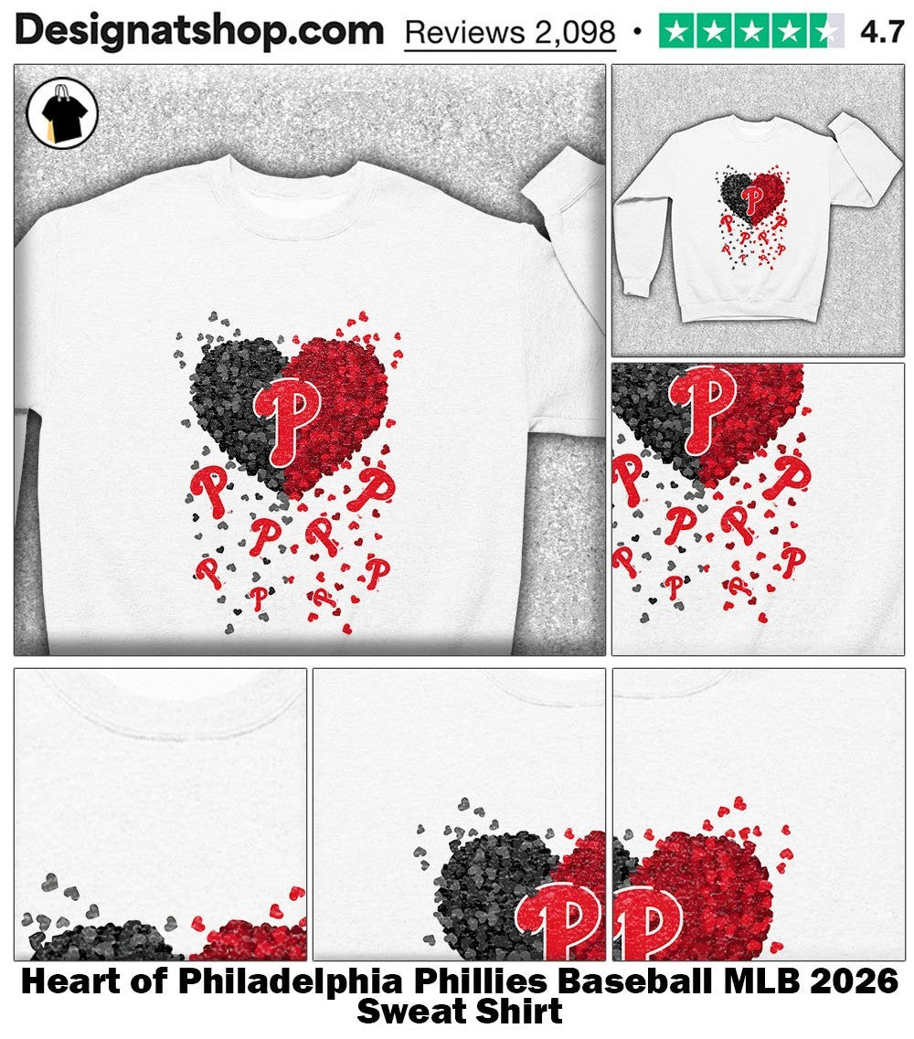Heart of Philadelphia Phillies Baseball MLB 2026 shirt