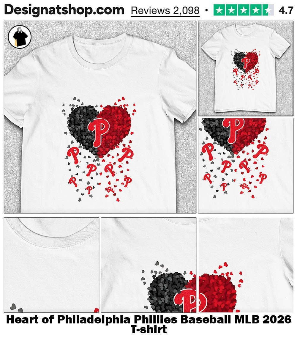 Heart of Philadelphia Phillies Baseball MLB 2026 shirt