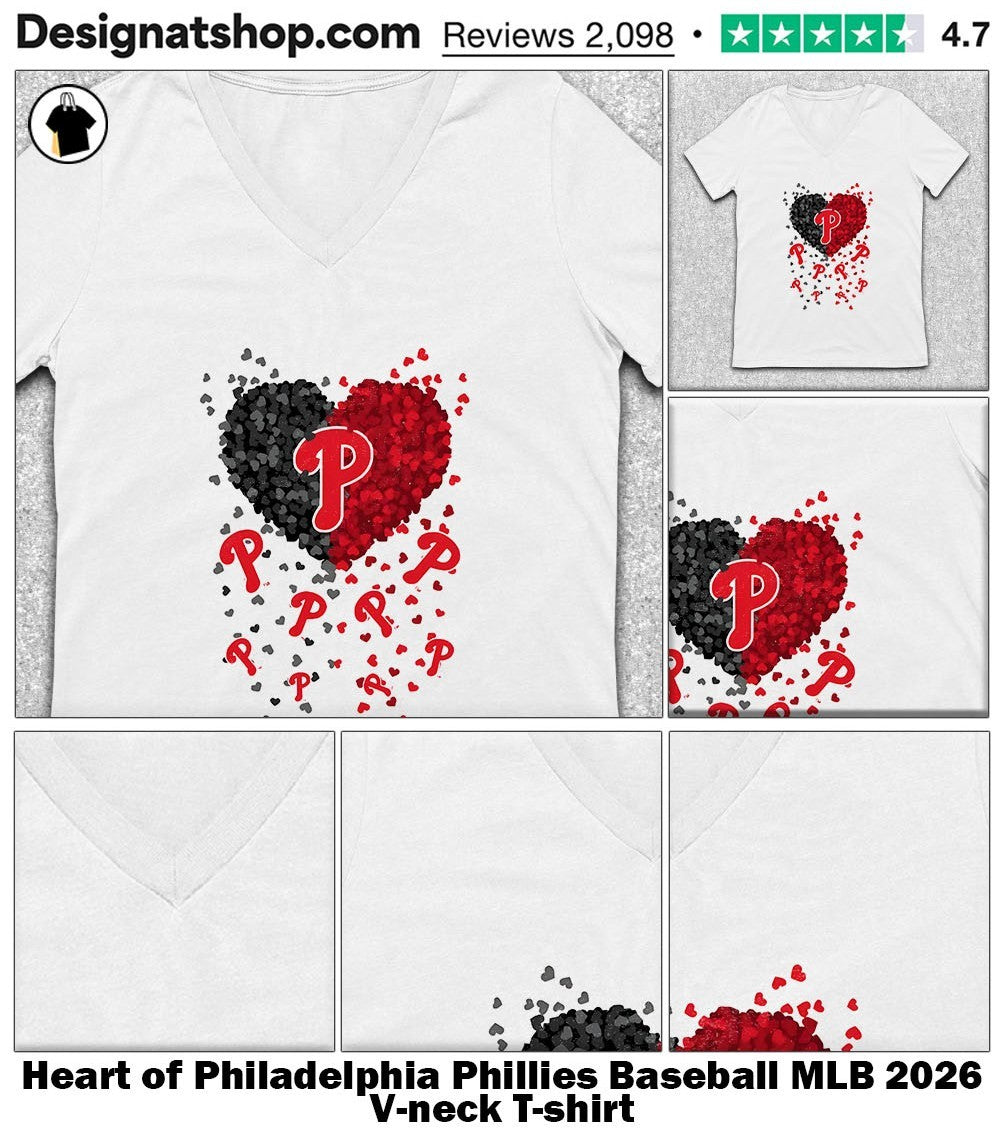 Heart of Philadelphia Phillies Baseball MLB 2026 shirt