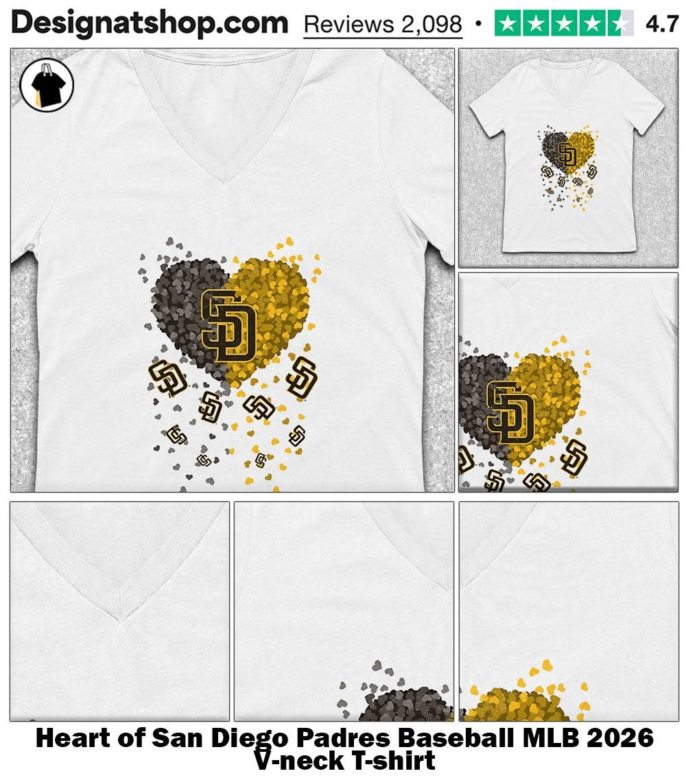 Heart of San Diego Padres Baseball MLB 2026 shirt