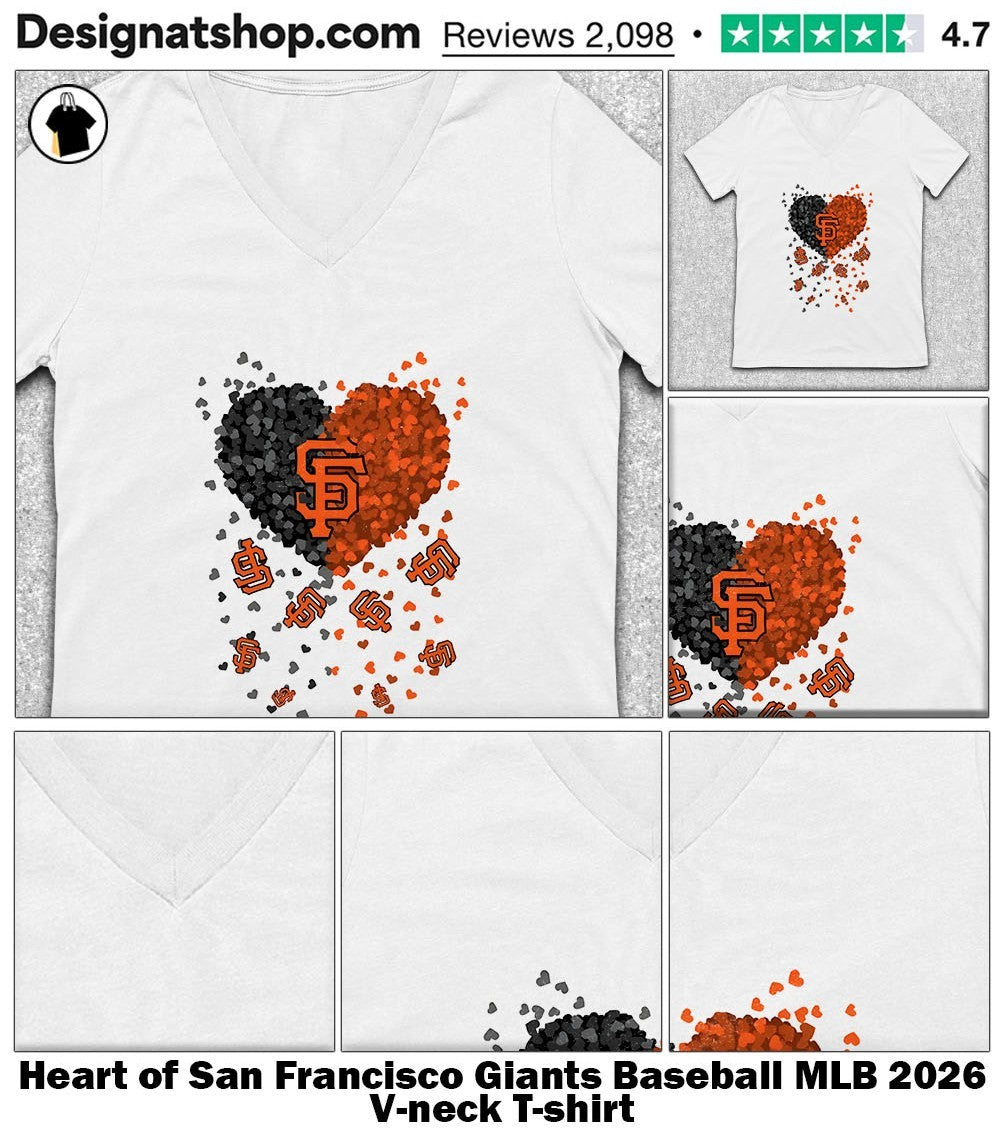 Heart of San Francisco Giants Baseball MLB 2026 shirt