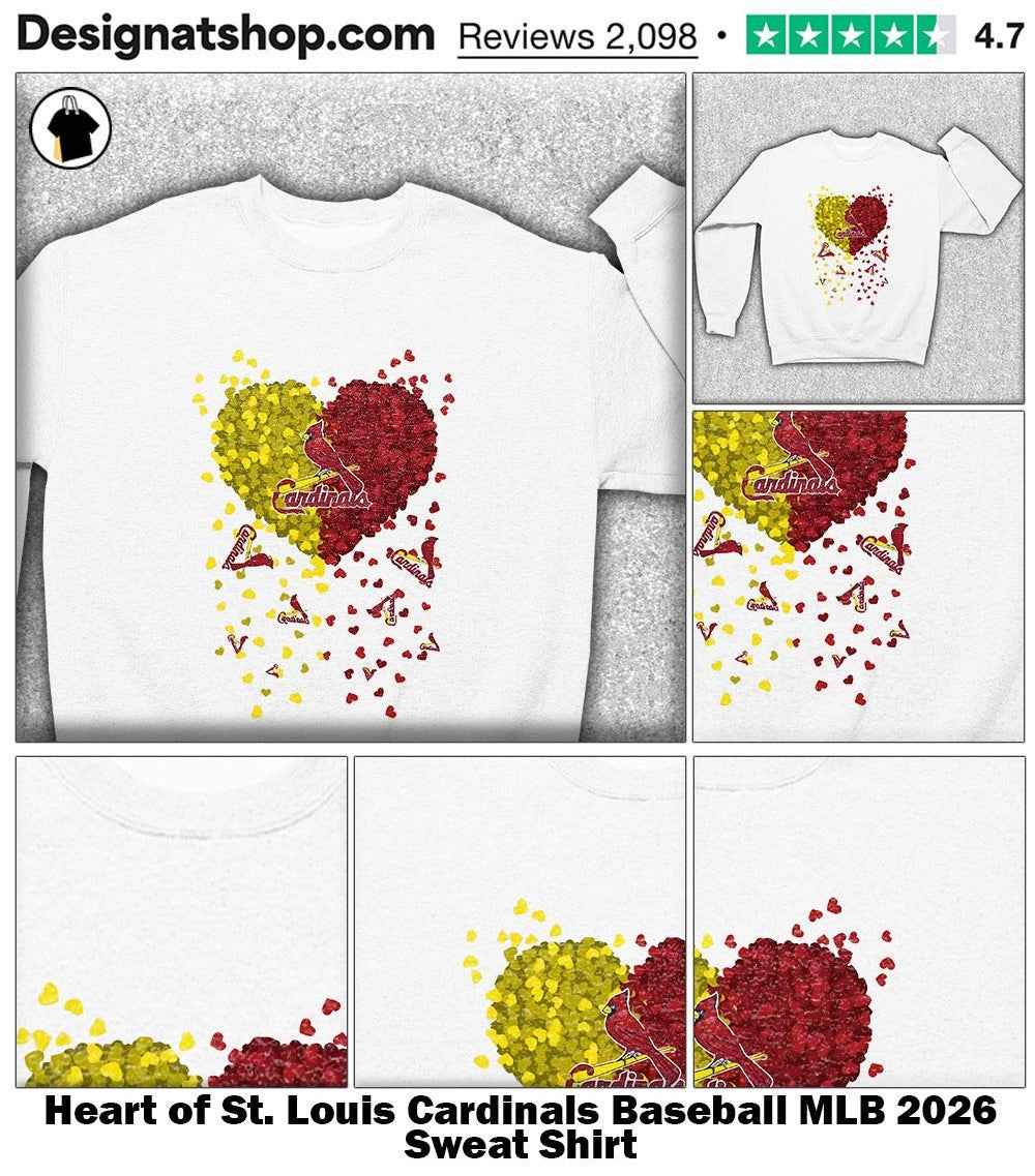 Heart of St. Louis Cardinals Baseball MLB 2026 shirt