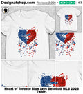 Heart of Toronto Blue Jays Baseball MLB 2026 shirt