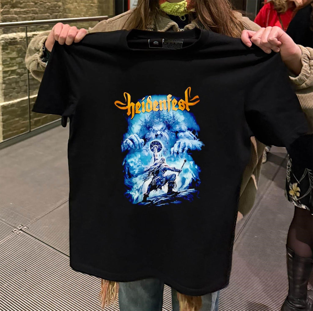 Heidenfest Pagan Winter Folk Metal Giant Troll Warrior Forest shirt