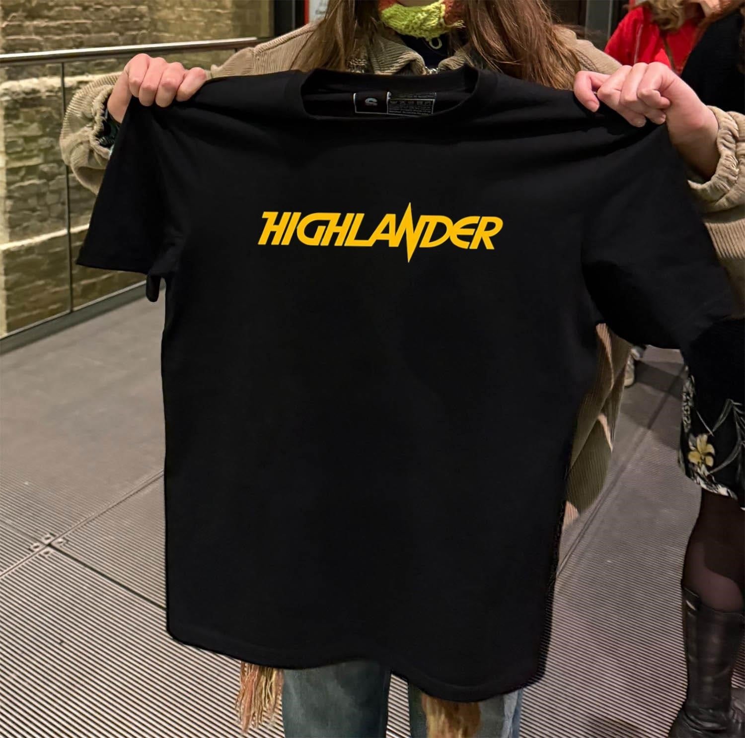 Highlander movies logo shirt