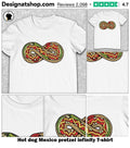 dog Mexico pretzel infinity shirt