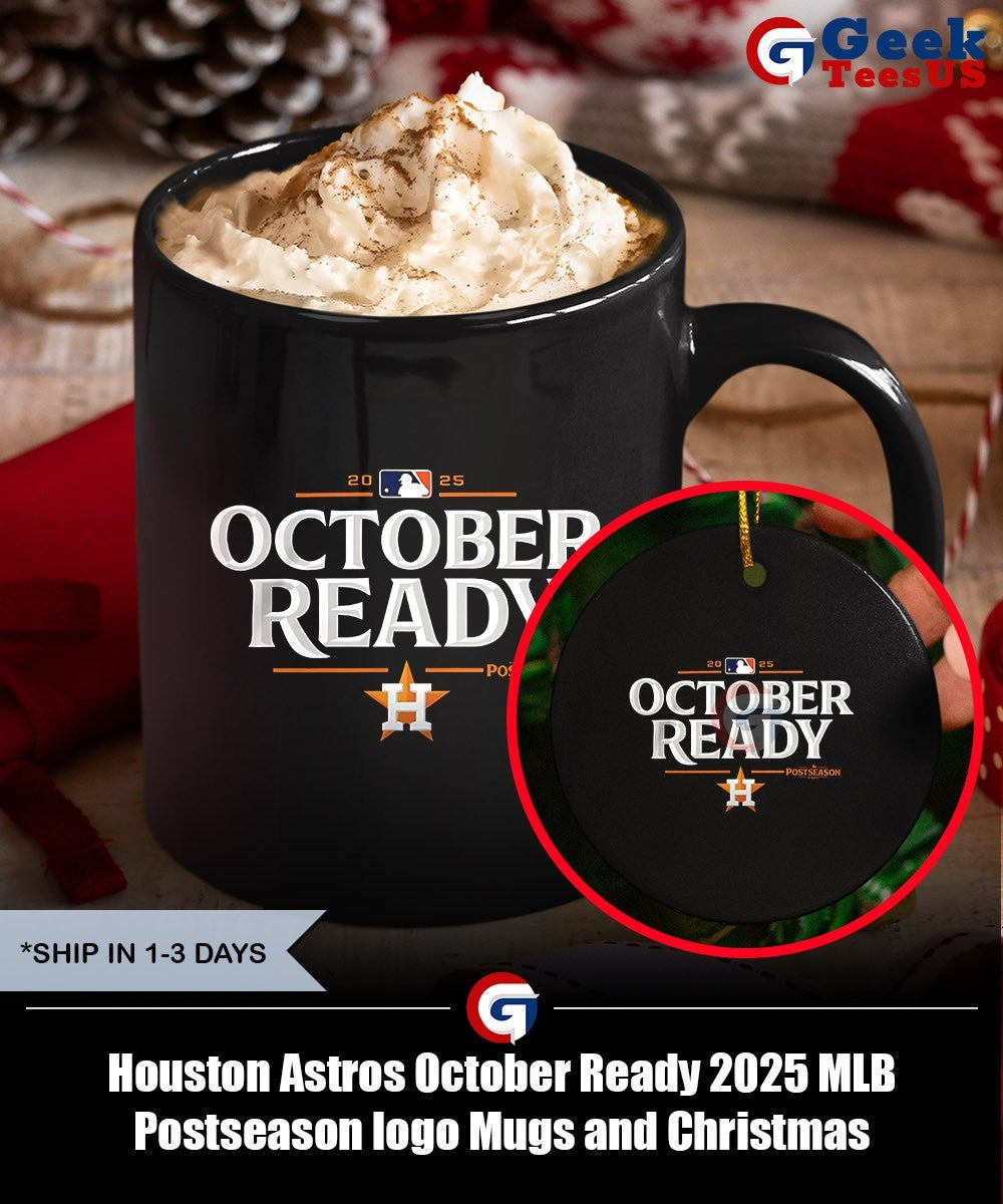 Houston Astros October Ready 2025 MLB Postseason logo shirt