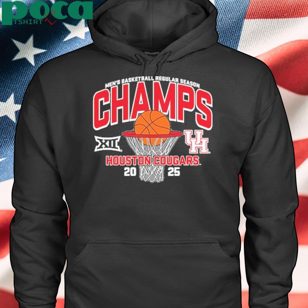 Houston Cougars 2025 Big 12 Men’s Basketball Regular Season Champions T-Shirt