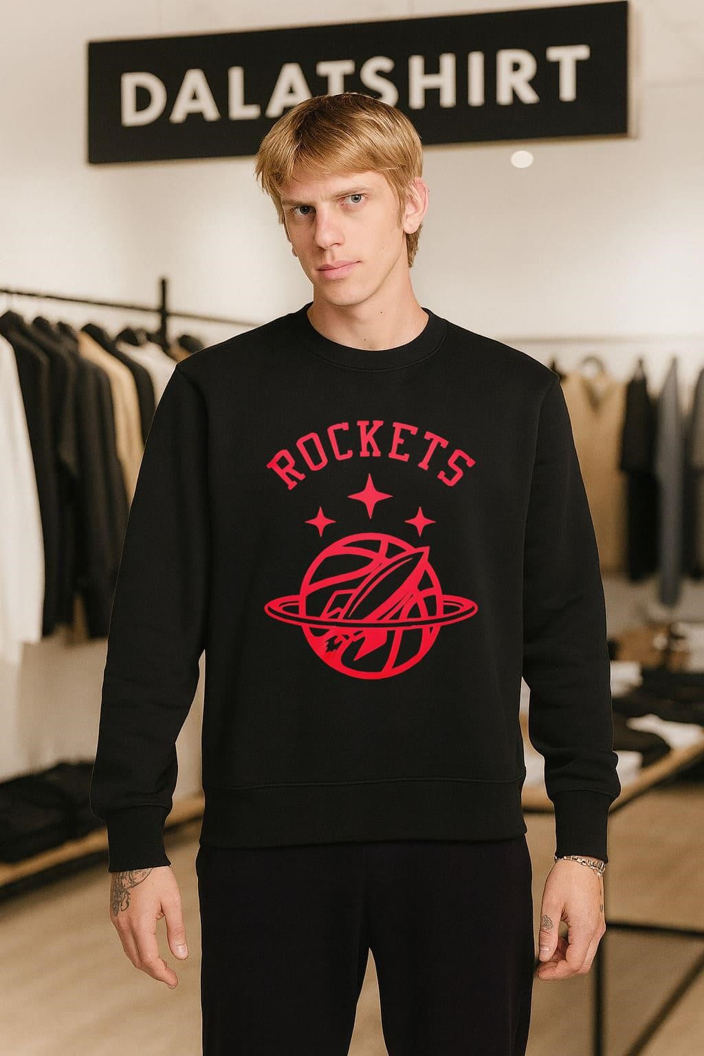 Houston Rockets Basketball Team Space Rocket Ship Ball shirt
