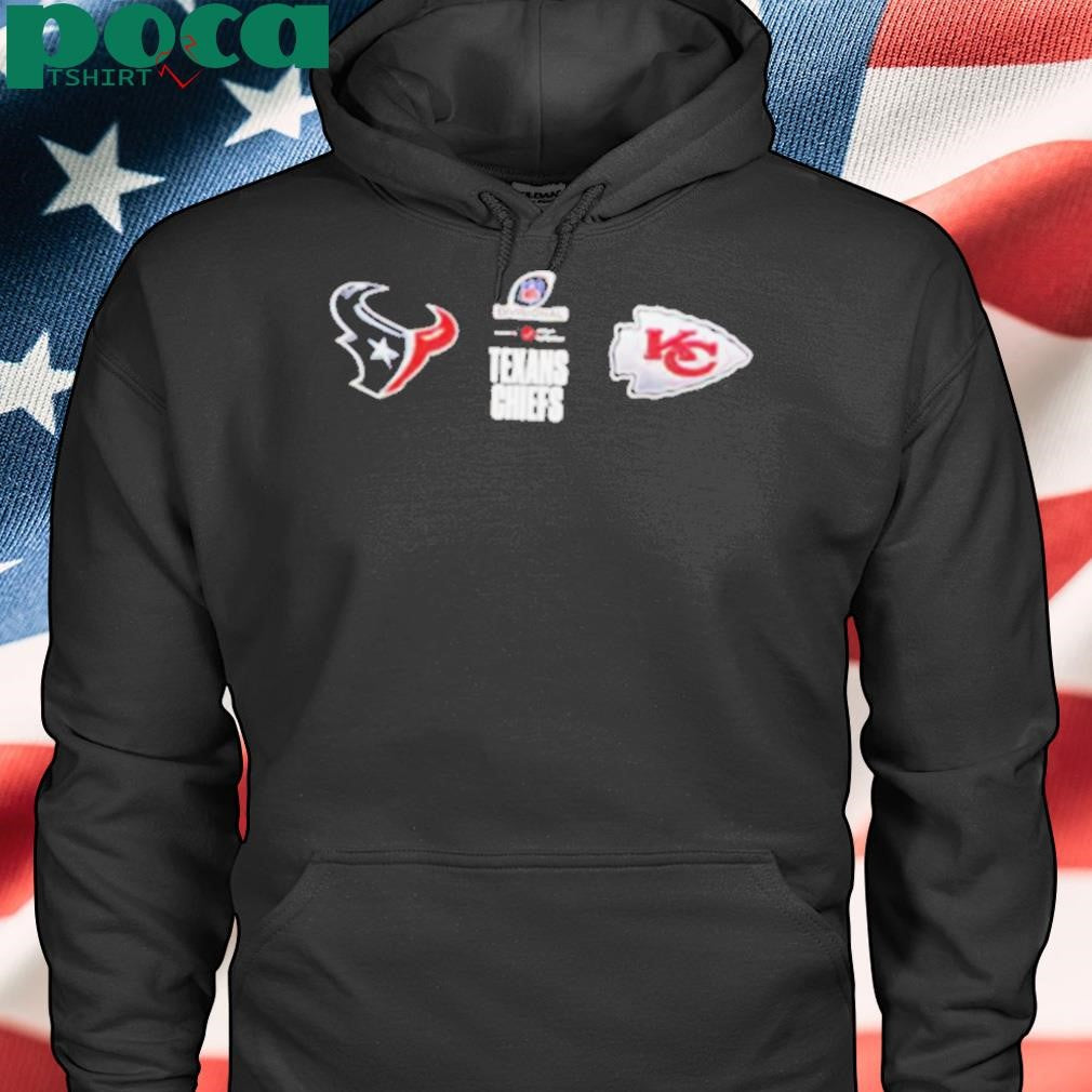 Houston Texans And Kansas City Chiefs Matchup 2025 AFC Divisional Round Head To Head Official Logo Teams shirt
