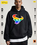 Houston Texans pride bull logo symbol apparel colorful team mascot football shirt