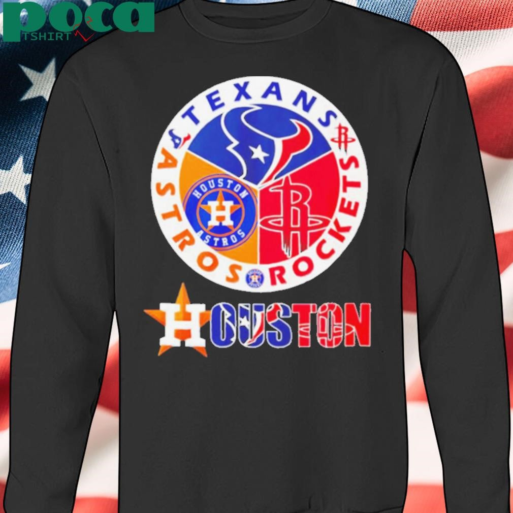 Houston sports Texans Rockets Astros logo shirt