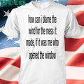 How Can I Blame The Wind For The Mess It Made shirt
