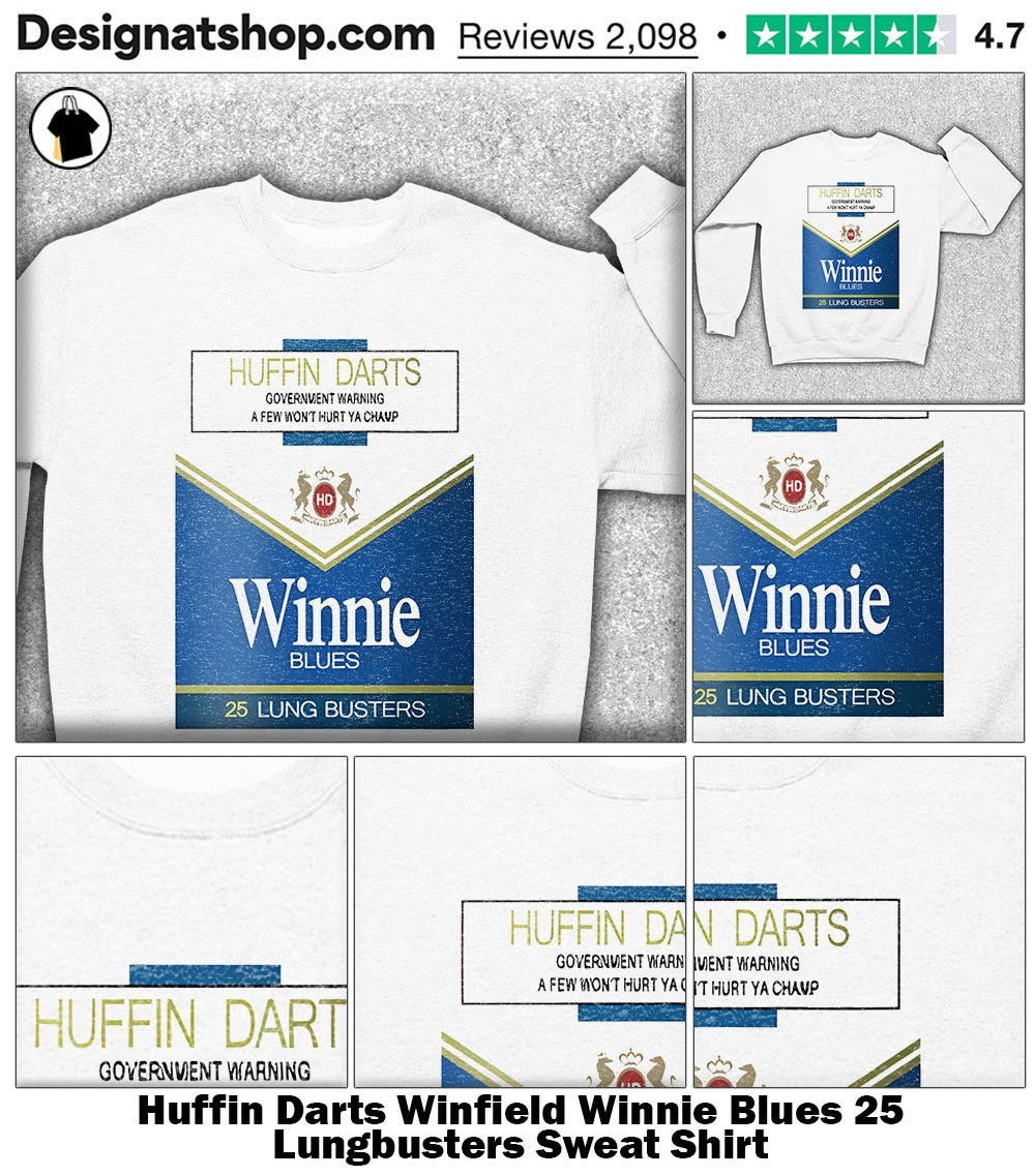 Huffin Darts Winfield Winnie Blues 25 Lungbusters shirt
