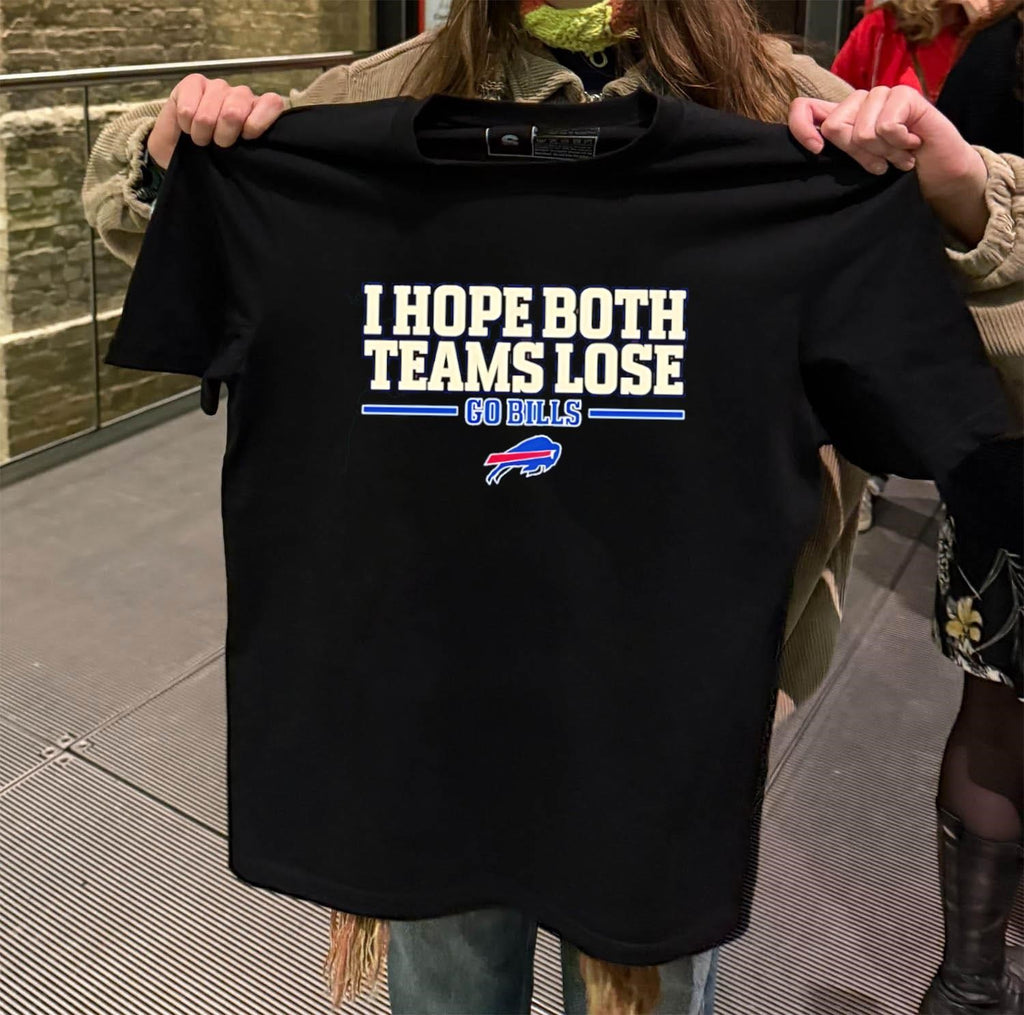 I Hope Both Teams Lose Go Bills Football Team Logo shirt