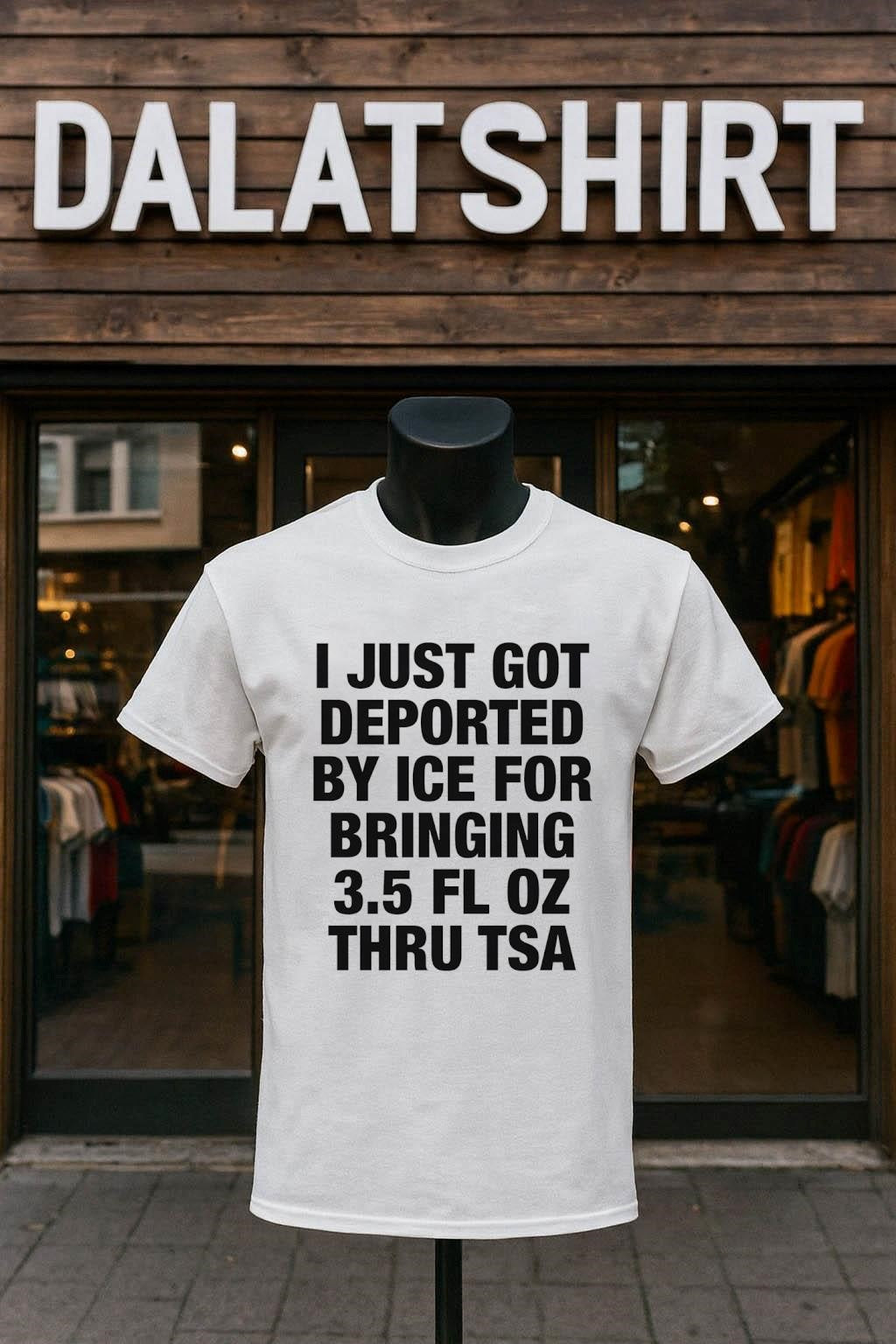I Just Got Deported By ICE For Bringing 3.5 Fl Oz Thru TSA shirt